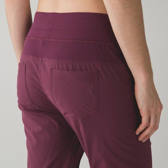 Lululemon Street To Studio Pant II Red Grape Size 4 - Picture 2 of 8